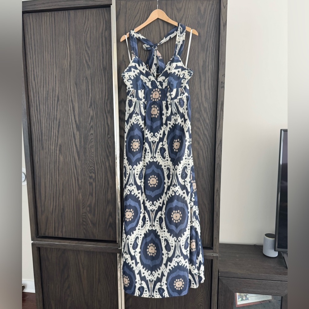 SOLD J. Crew Collection Ikat Halter Maxi Dress